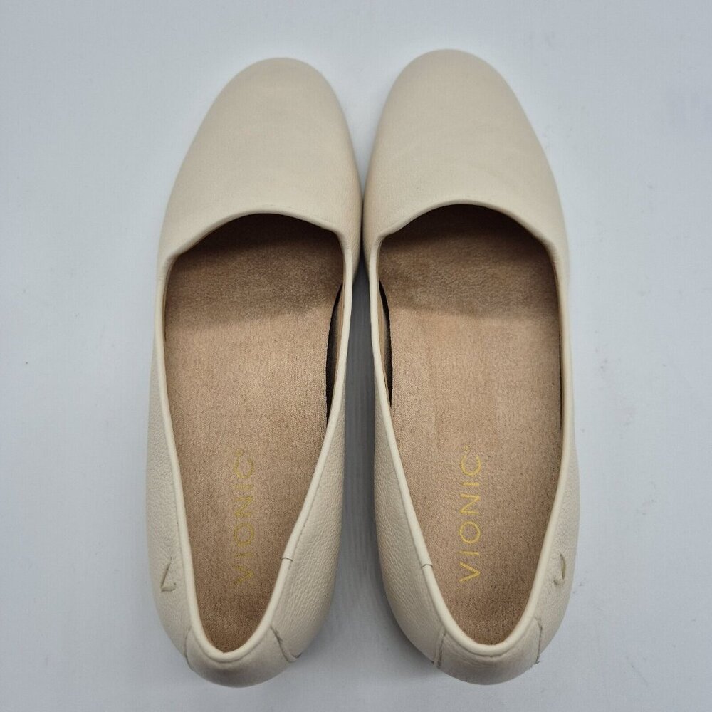 Vionic Willa Womens Size 8.5 M Slip On Flats Loafers Whit Arch Support Ivory 379 - Picture 9 of 9